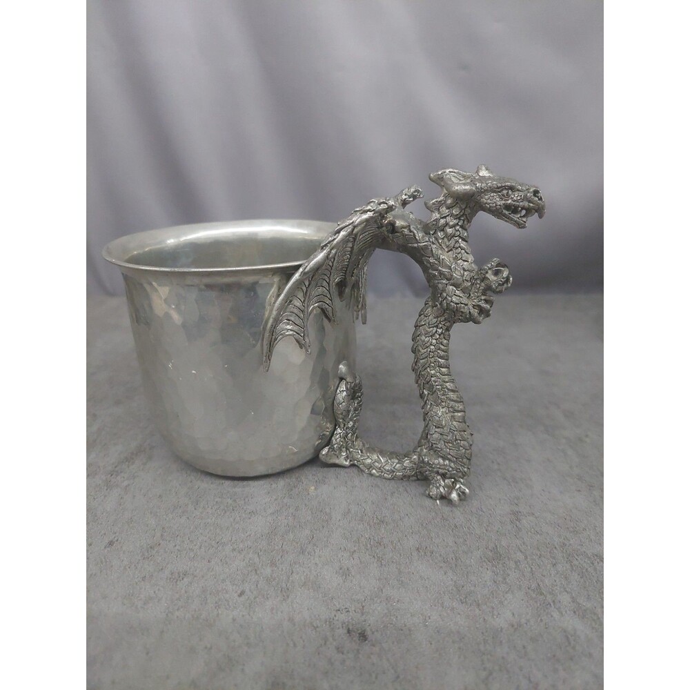 Dragon Hammered Pewter Mug